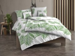 Povlečení bavlna renforcé 70x90, 140x200 Tropical bílé