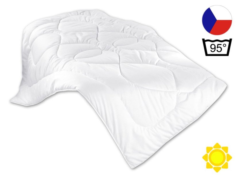 Letní prodloužená přikrývka 140x220 LUXUS PLUS 495g