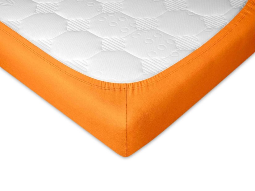 Dětské jersey prostěradlo 70x160 EXCLUSIVE pomerančové