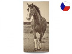 Osuška 75x150 ZARA 450g Kůň s lysinkou béžovohnědá