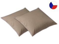 Saténový dekorační polštářek 40x40 EXCELLENT TENCEL Jednobarevný nugát