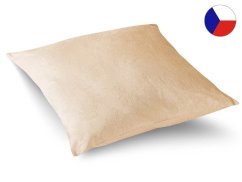 Damaškový povlak na polštář 40x40 BOHEMA Něžné macešky meruňkové