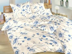 Bavlněné povlečení 140x200, 70x90 KOMFORT Bloom elegance banán