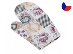 Kuchyňská chňapka s magnetem Patchwork love 1ks 