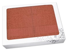 Dárková sada ručníku a osušky NORA Ratanika terakota