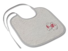 Dětský bryndák LOTA 25x25 První krůčky I. světle šedá/šedá 350g 