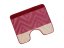 Předložka na WC Chevron burgundy 60x50
