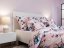 Krepové povlečení KOMFORT Bloom elegance pudrová 70x90, 140x200
