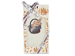 Dárkové balení vaflové utěrky SWAN 1ks Košík pečiva