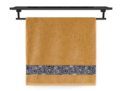 Froté osuška 70x140 NORA TISK 450g Domečky noc okrová
