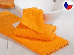 Luxusní osuška 70x140 JUVEL 580g Vlny 3D tmavě oranžové