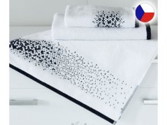 Luxusní dárková sada ručníku a osušky TERRY GRAIN bílá