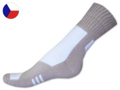Froté ponožky s lycrou 35/37 Lux bílobéžové