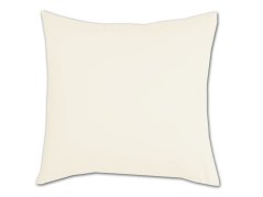 Jednobarevné povlečení bavlněné na zip 2x 70x90, 220x200 EXCLUSIVE smetanové