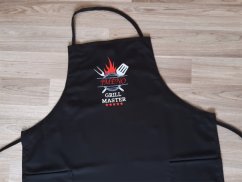 Zástěra pro muže 72x100 GRILL MASTER černá + jméno na přání