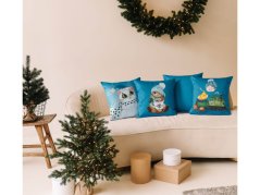 Vánoční povlak na polštář 40x40 GARBO Holčička s hrnkem