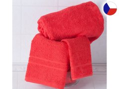 Froté ručník 50x100 RUJANA 400g Pruh červený