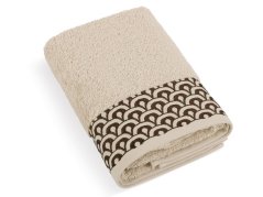 Luxusní ručník 50x100 Krajka béžová 500g