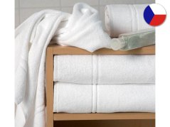 Kvalitní froté ručník HOTEL 50x100 Proužek bílý 500g