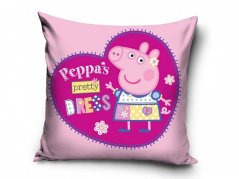 Dětský polštářek 40x40 Prasátko Peppa Modelka