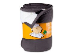 Prošívaná deka Ovečka 590g antracit/bílá 150x200