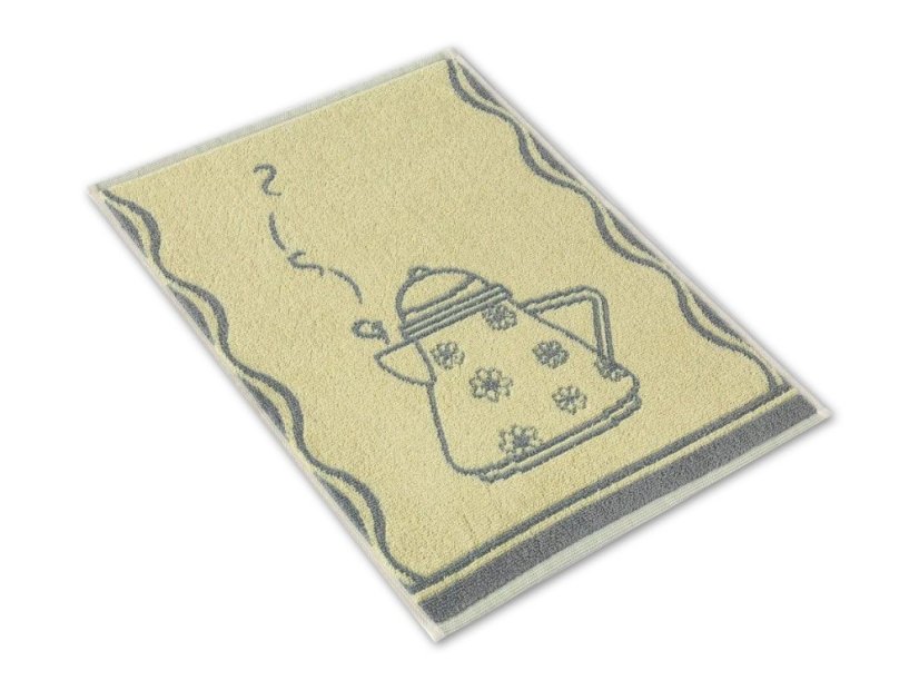 Malý kuchyňský ručník 35x50 ZARA 450g Konvička žlutošedá