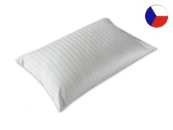 Damaškový povlak na polštář 40x60 EXCELLENT CARMINE Pruhy světlá šedá