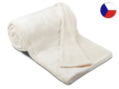 Luxusní mikroplyšová deka ME UNI SLEEP 150x200 Bílá 300g
