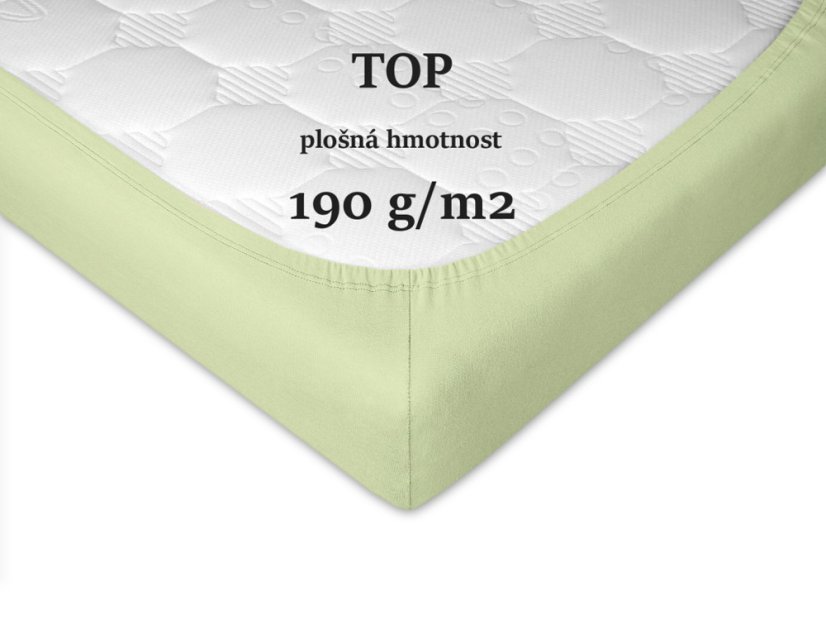 Jersey prostěradlo 120x220 EXCLUSIVE hráškové 