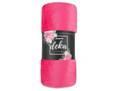 Luxusní mikroplyšová deka ME UNI SLEEP 150x200 Tmavě růžová 300g
