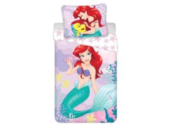 Dětské bavlněné povlečení Disney Ariel pink 70x90, 140x200