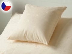 Damaškový povlak na polštář 70x90 BOHEMA Kvítek světle žlutý
