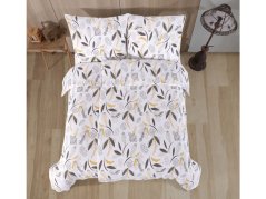 Krepové povlečení 140x200, 70x90 EXCLUSIVE Charlotte hnědá