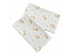 Dětské látkové pleny s potiskem 70x70 Žirafa (5ks)