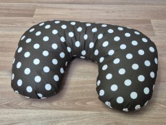 Cestovní polštářek podkova Puntík hnědobílý