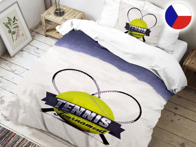 Bavlněné 3D povlečení 70x90, 140x200 Tenis