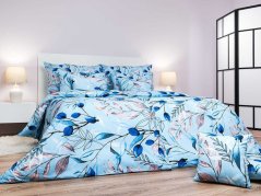 Krepové povlečení KOMFORT Milaya modrá 2x 70x90, 200x200