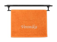 Malý ručník se jménem NA PŘÁNÍ 30x50 Viola oranžová