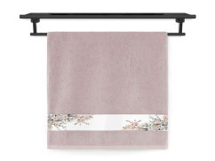 Froté ručník 50x100 NORA TISK 450g Pozdrav jara starorůžová