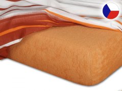 Froté prostěradlo do postýlky 60x120 EXCLUSIVE karamel 