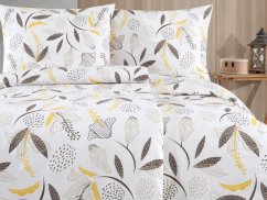 Bavlněné EXCLUSIVE povlečení 2x 70x90, 200x200 Charlotte hnědá