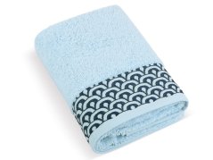 Luxusní ručník 50x100 Krajka světle modrá 500g