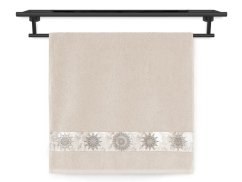 Froté ručník 50x100 NORA TISK 450g Mandaly béžový