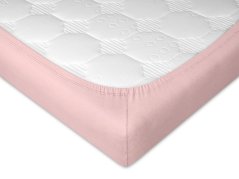Jersey prostěradlo 90x220 EXCLUSIVE pudrové