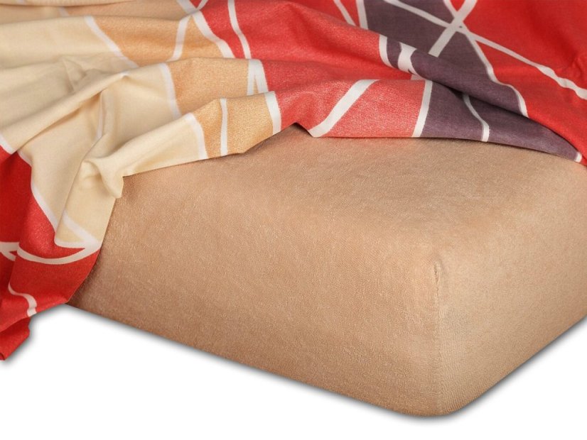 Froté prostěradlo na kosmetické lehátko 60x190 EXCLUSIVE světle hnědá