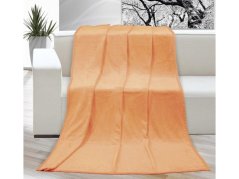 Luxusní deka mikroplyš 200x230 Lososová 400g