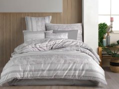 Prodloužené povlečení bavlna EXCLUSIVE Lionela grey 70x90, 140x220