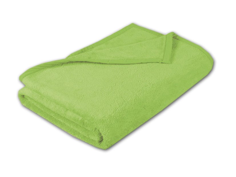 Luxusní deka mikroplyš 150x200 Světle zelená 400g