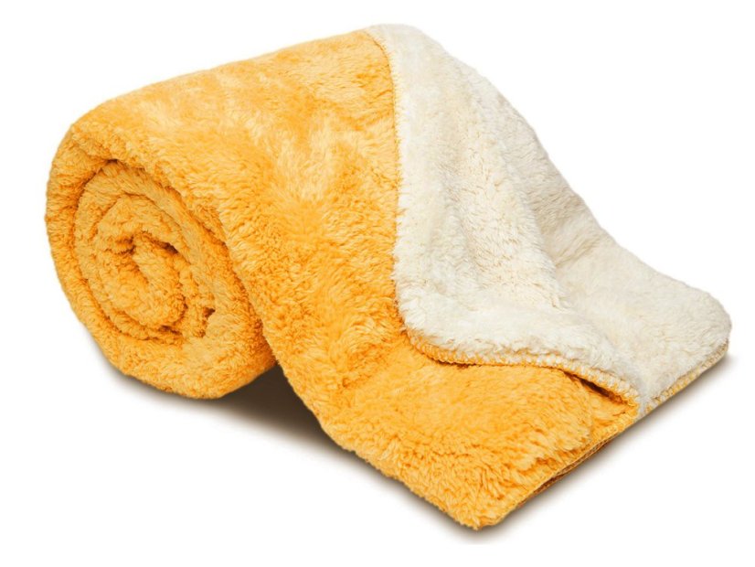 Luxusní deka z mikrovlákna OVEČKA 150x200 Oranžová 500g