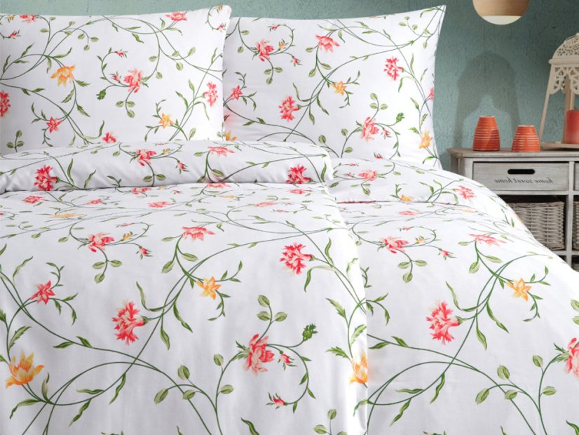 Bavlněné EXCLUSIVE povlečení Aria floralis 2x 70x90, 240x200